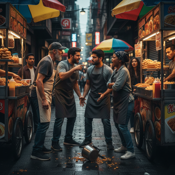 Cutthroat Hot Takes on Hot Dog Vendor Rivalries That Reveal Street Food's Ruthless Side