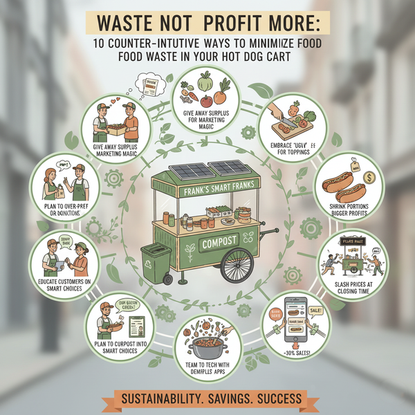 Waste Not, Profit More: 10 Counter-Intuitive Ways to Minimize Food Waste in Your Hot Dog Cart