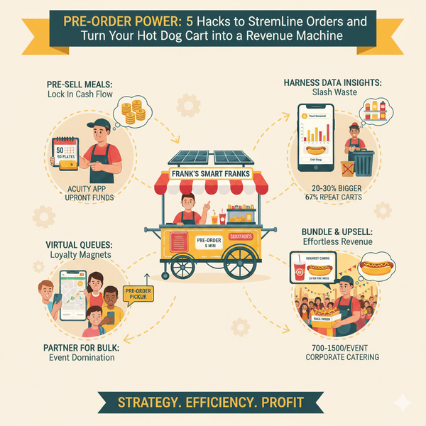 Pre-Order Power: 5 Hacks to Streamline Orders and Turn Your Hot Dog Cart into a Revenue Machine