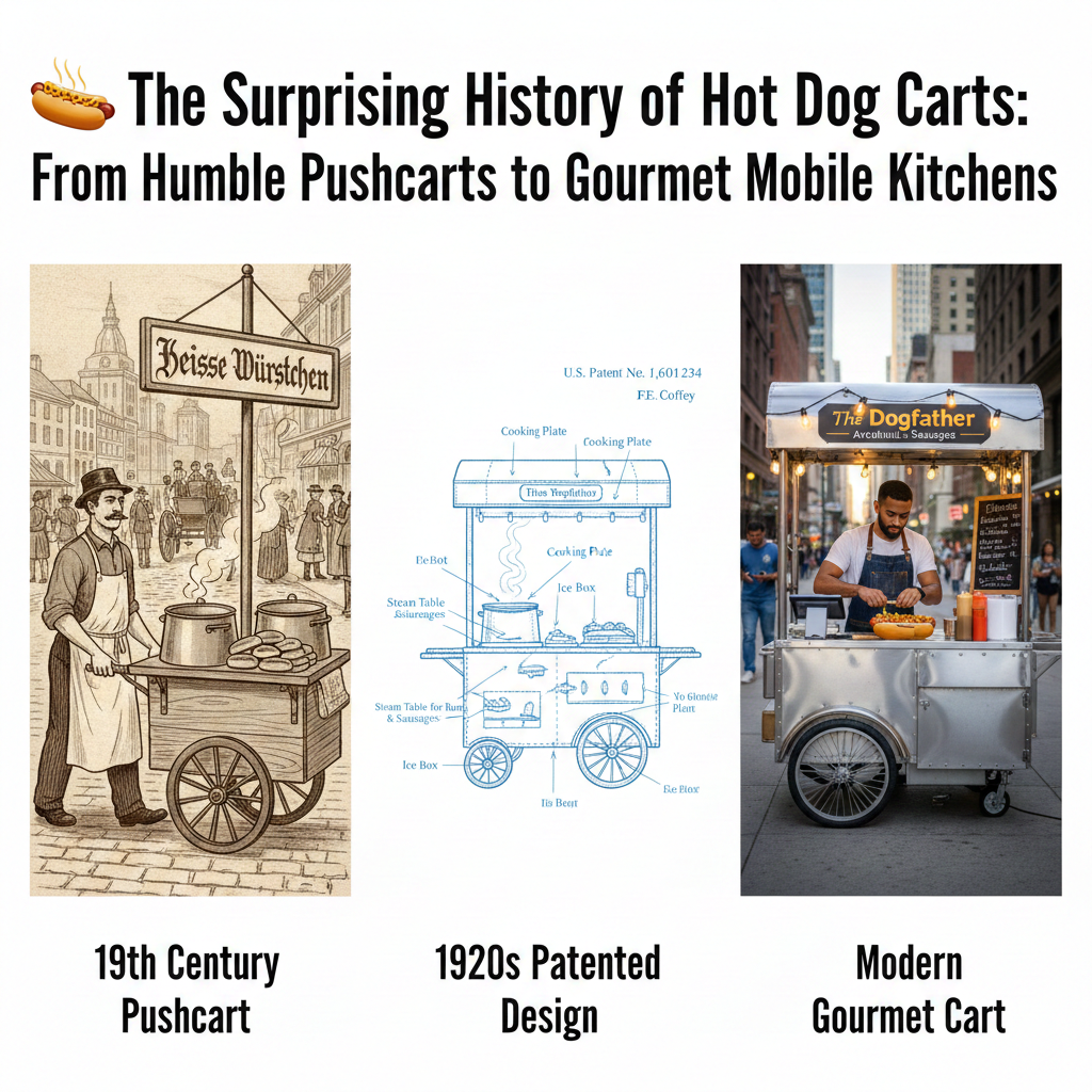 The Surprising History of Hot Dog Carts: From Humble Pushcarts to Gourmet Mobile Kitchens