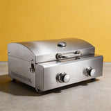 PJ19 Commercial Countertop Propane Food Cart Grill BBQ Oven with Temperature Gauge