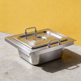 PJ5 304 Food Grade Stainless Steel Fryer Pot/ Cooking Pot with Lid Anti Rust