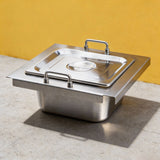 PJ5 304 Food Grade Stainless Steel Fryer Pot/ Cooking Pot with Lid Anti Rust