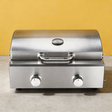 PJ19 Commercial Countertop Propane Food Cart Grill BBQ Oven with Temperature Gauge