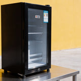 PJ21 Outdoor Vending Compact Mini Refrigerator Cooler with Glass Door for Food Cart