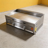 PJ18 Commercial Countertop Propane Flat Top Griddle Teppanyaki with Burners for Food Cart