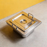 PJ5 304 Food Grade Stainless Steel Fryer Pot/ Cooking Pot with Lid Anti Rust