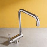 PJ12 Commercial Stainless Steel Food Cart Hot & Cold Water Faucet