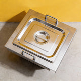 PJ5 304 Food Grade Stainless Steel Fryer Pot/ Cooking Pot with Lid Anti Rust