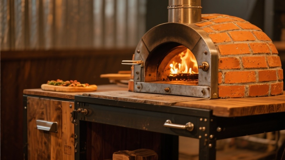 Custom Pizza Oven Cart