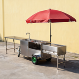FC100 Street Vending Mobile Telescopic Foldable Food Cart For Sales