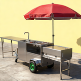 FC100 Street Vending Mobile Telescopic Foldable Food Cart For Sales