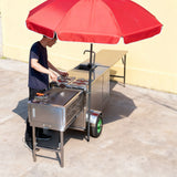 FC100 Street Vending Mobile Telescopic Foldable Food Cart For Sales