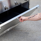 CC101 Commercial Mobile Coffee Cart Stainless Steel Street Food Vending Cart