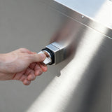 CC101 Commercial Mobile Coffee Cart Stainless Steel Street Food Vending Cart