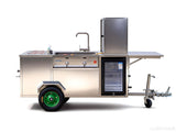 FC101 Commercial Street Vending Mobile Stainless Steel Food Cart For Sales