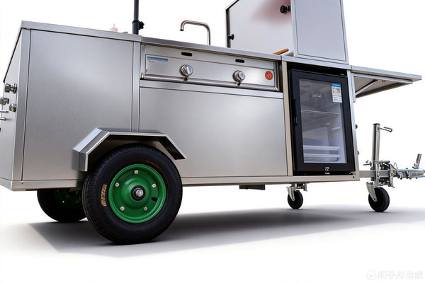 FC101 Commercial Street Vending Mobile Stainless Steel Food Cart For Sales