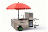 FC101 Commercial Street Vending Mobile Stainless Steel Food Cart For Sales