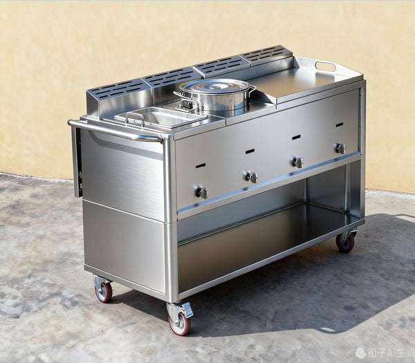 FC86 Food Cart Classic Food Cart Cuisine Trailer Catering Wedding Food Cart Street Food Business