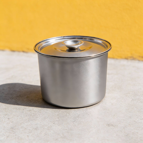 PJ11 Stainless Steel Round Ingredient Container for Food Cart Use